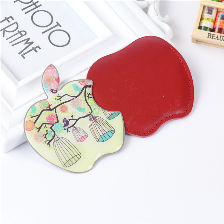 geometric handheld mirror stainless steel