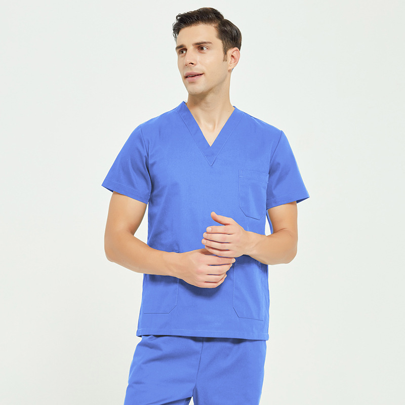 男蓝色 短袖（纯棉）