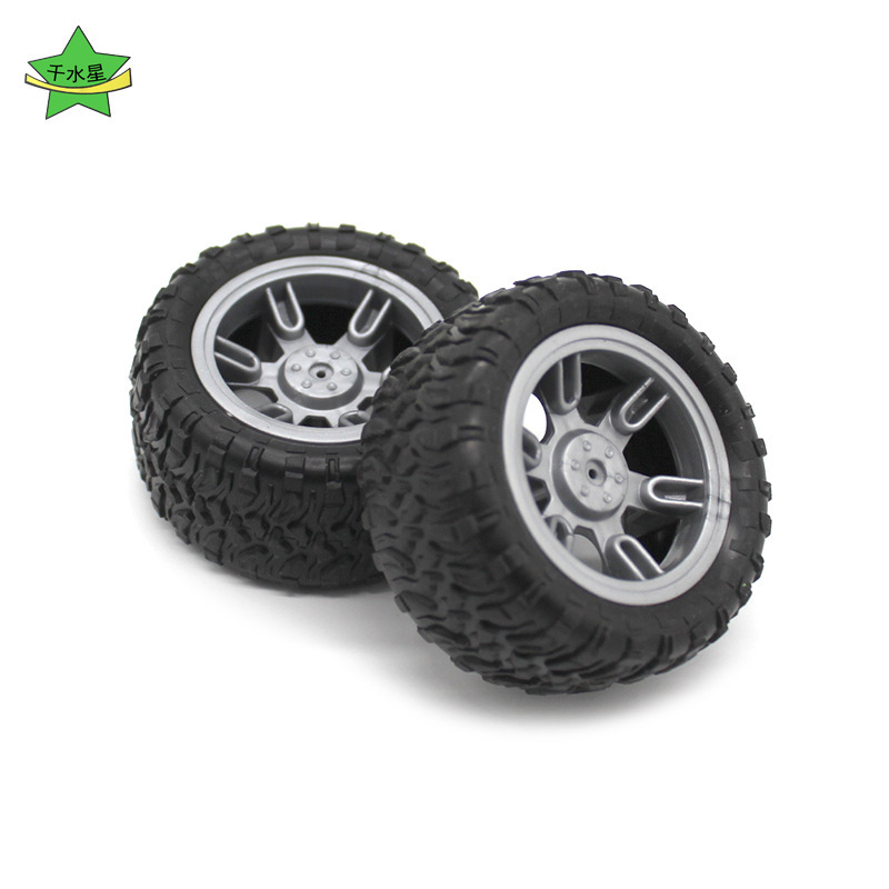 3*60mm Rubber Wheel Plastic Wheel Soft Tire Skin Removable DIY Technology Production Teaching Aid Car Accessories