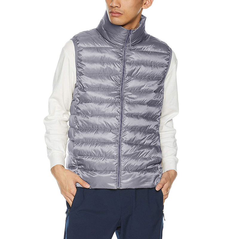 2020 Men's Light and thin Down Vest White duck down vest Thin section Down Jackets man XL