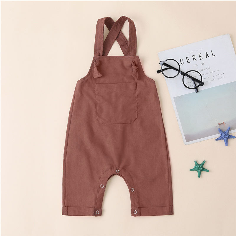 Mode Baby Sling Shorts Outfit Weibliche Baby Niedliche Sling Einteilige Shorts Kletterkleidung display picture 2