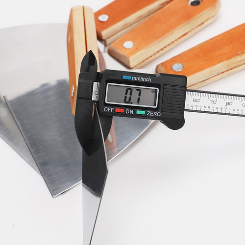 Manufacturer wholesale putty knife wooden handle spatula double clip mirror putty knife putty spatula trowel spatula