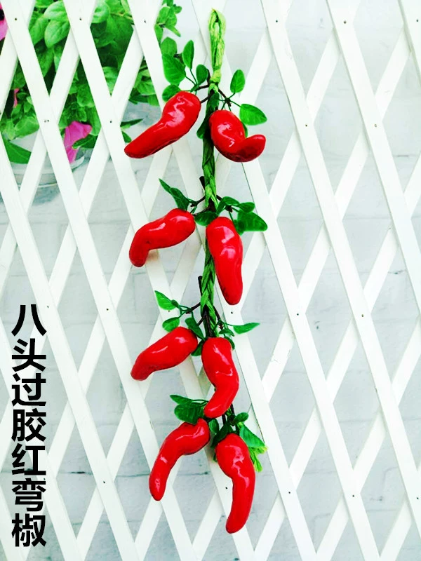 Vegetable model pendant fruit and vegetable window fake vegetable corn chili pepper, garlic decoration farmhouse fake fake