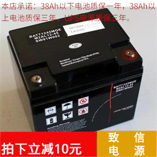 MGE梅兰日兰电池M2AL12-38/12V38AH机电配电房UPS铅酸可充电