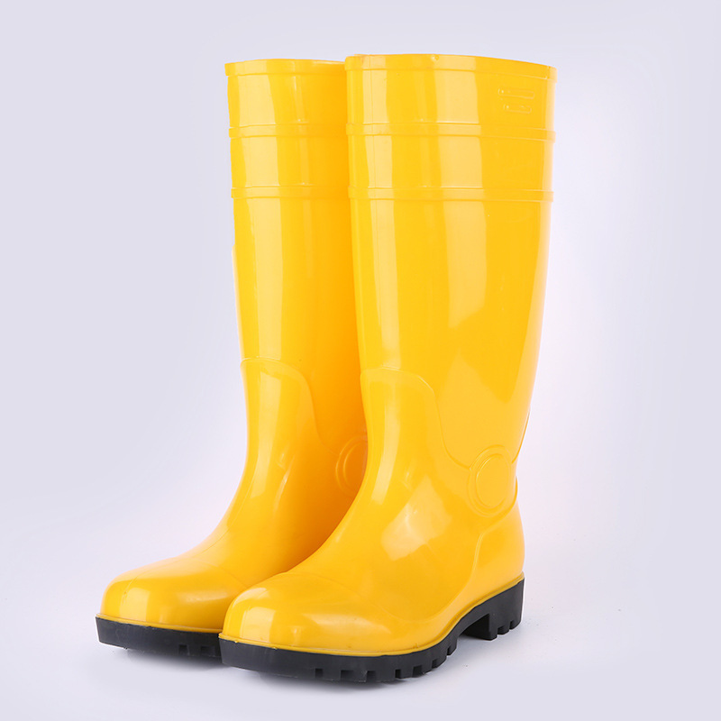 Botas de lluvia antideslizantes de caña alta, resistentes al desgaste, para trabajo y exteriores, suministro al por mayor image 5