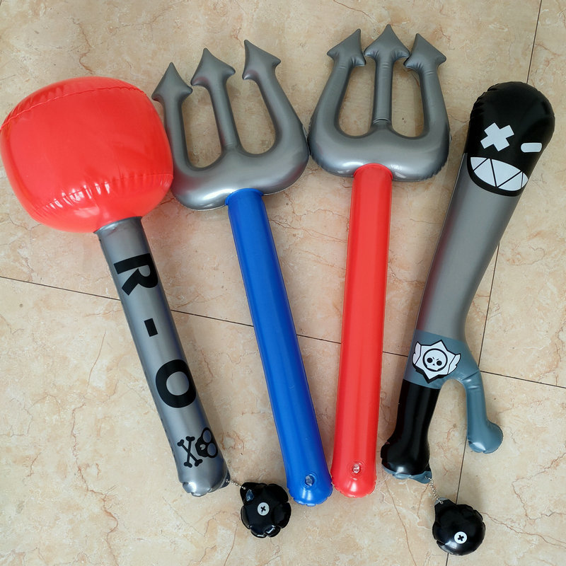 Inflatable toy weapon, three-pronged simulated pirate sword, activity prop for children, knife, sword, factory direct sales.