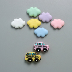 創意可愛小雲朵校車磁扣磁鐵冰箱貼 磁貼 兒童早教磁性貼留言貼