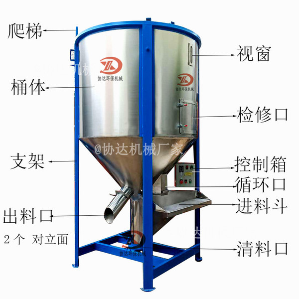 Vice powder mixer manufacturer 5 -ton plastic vertical mixer 2 -ton…