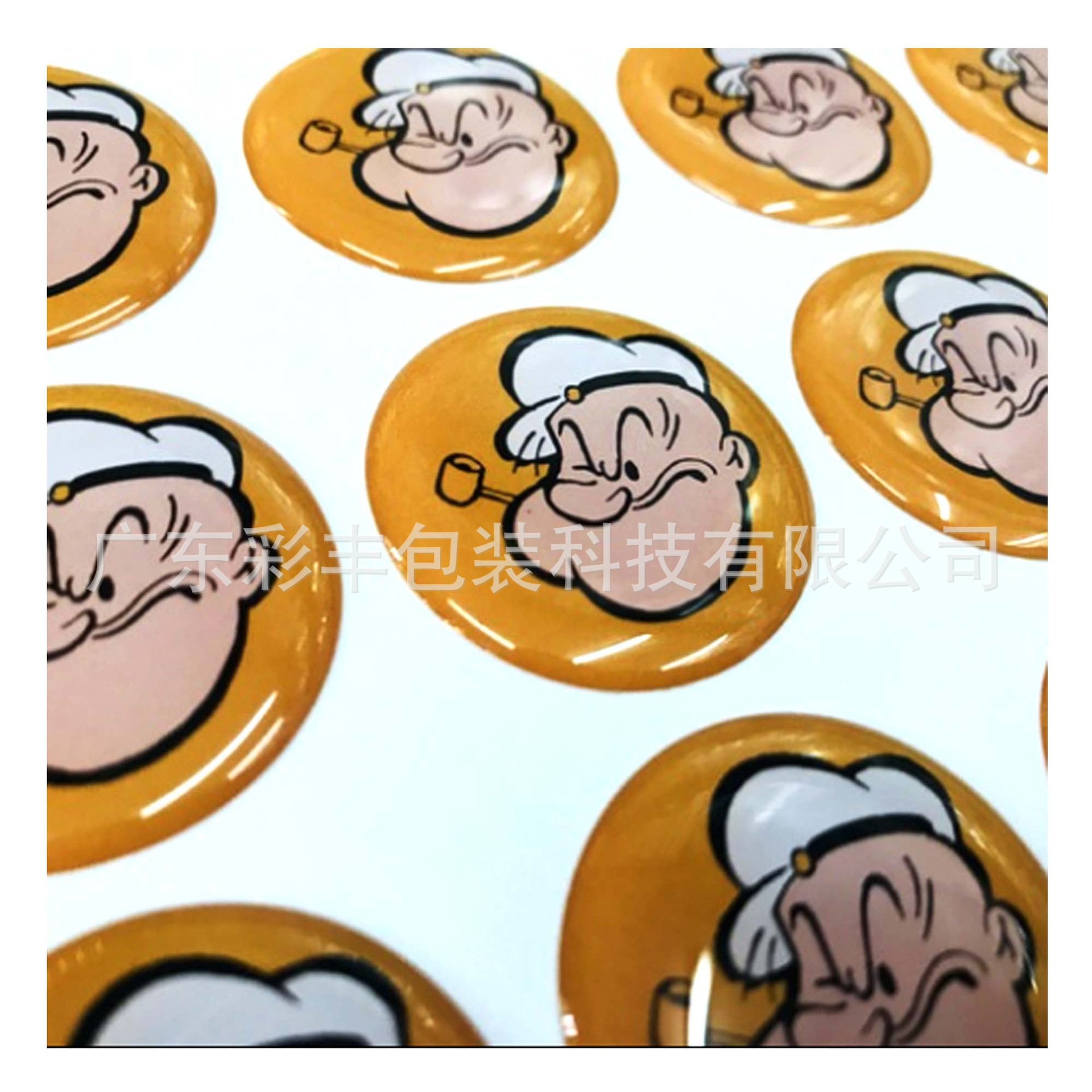 工厂LOGO印制水晶滴胶塑料不干胶水晶滴胶标签印制客户设计