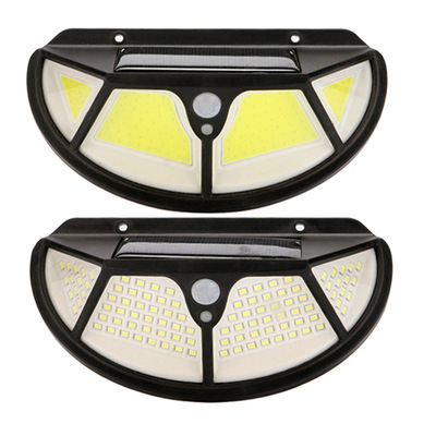 太陽能人體感應燈102 122led戶戶外樓道燈四面發光壁燈防水庭院燈