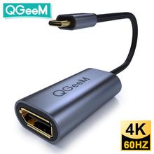 QGeeM USB C转DP母4K@60Hz Thunderbolt3转Displayport电缆适配器