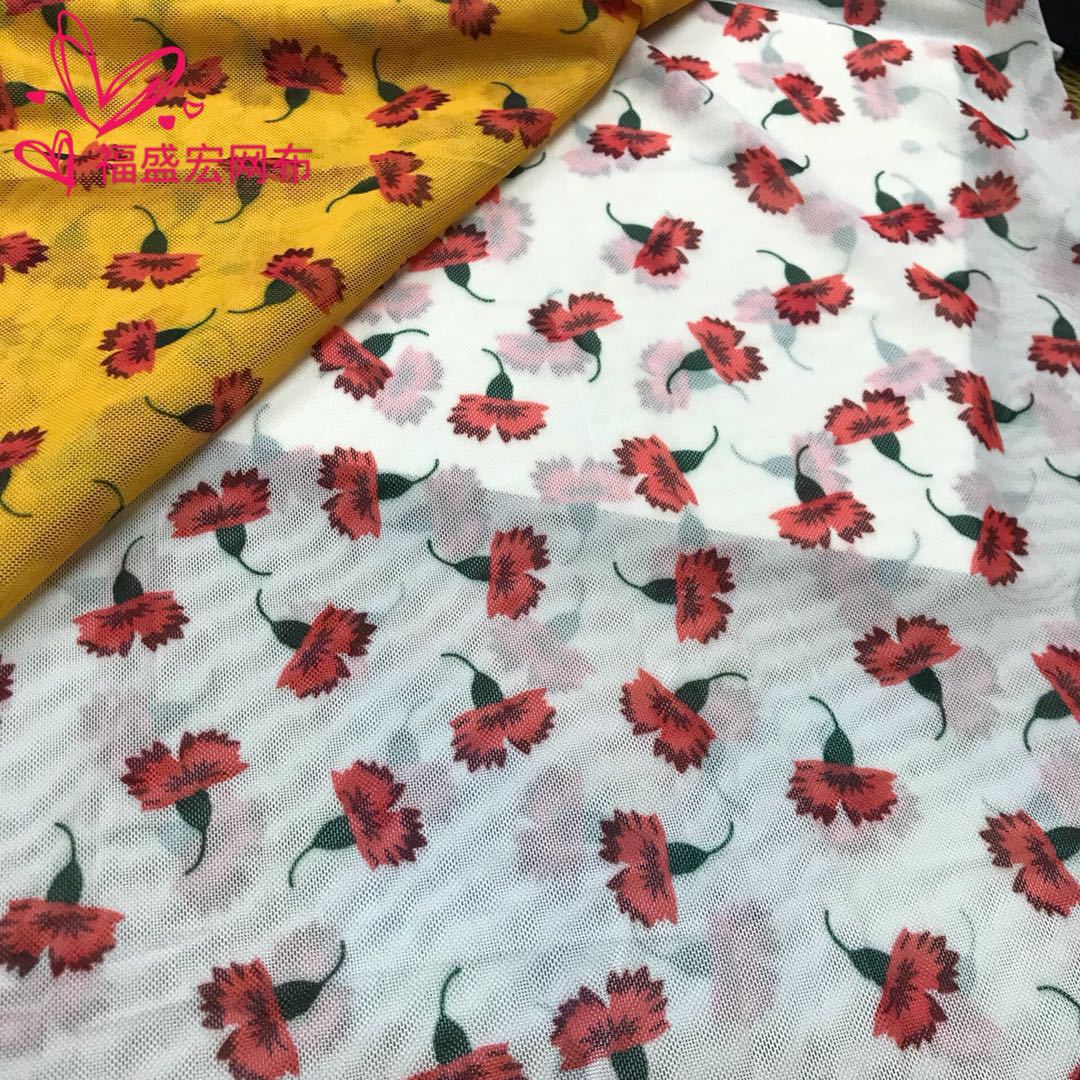 氨纶网布印花系列用于女装 儿童装表演服装 环保数码印花现货促销