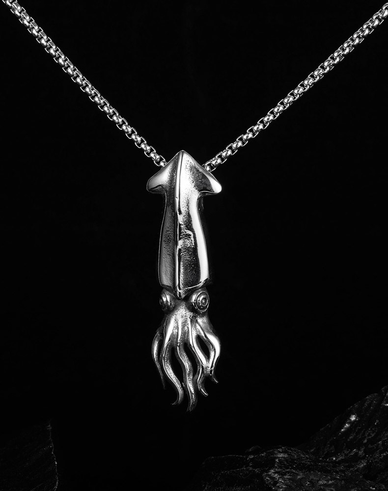 Fashion Wild Octopus Pendant Titanium Steel Men's Necklace display picture 4