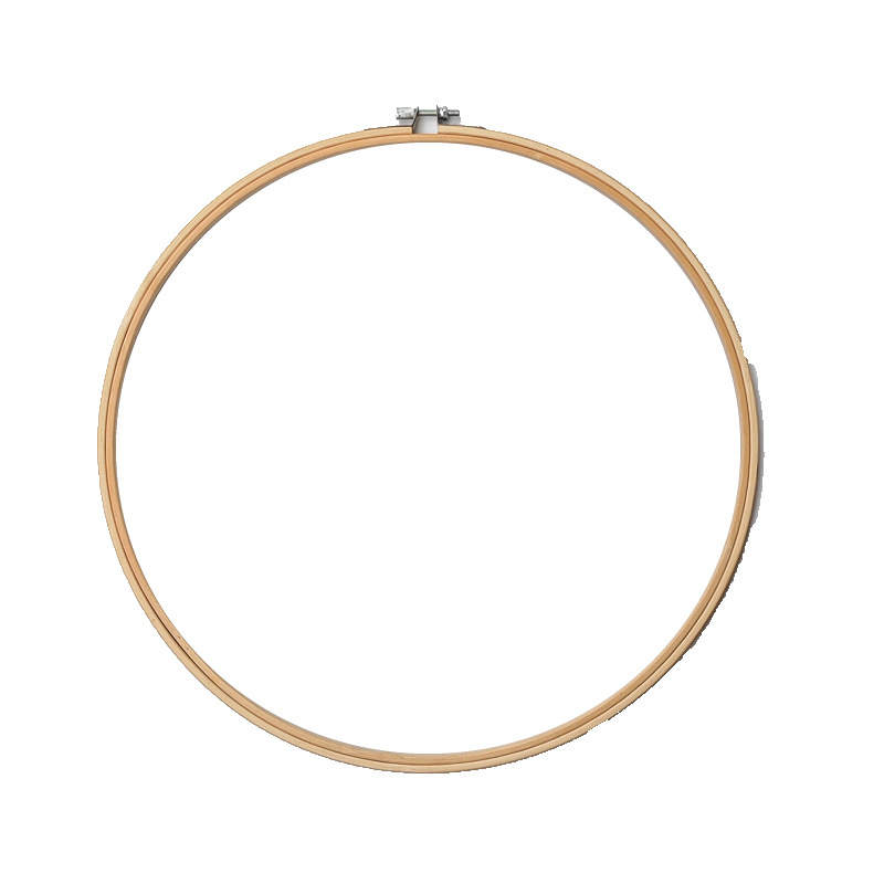 竹子绣绷001-白底