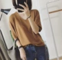 女式夏季v领短袖t恤