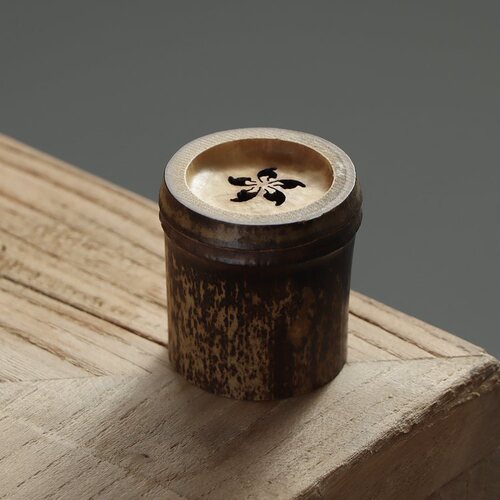 Handmade Bamboo Kung Fu Teapot Lid Holder Bamboo Tea Ceremony Accessories Cup Lid Holder Zhejiang Bamboo Tea Set Factory Direct Sales