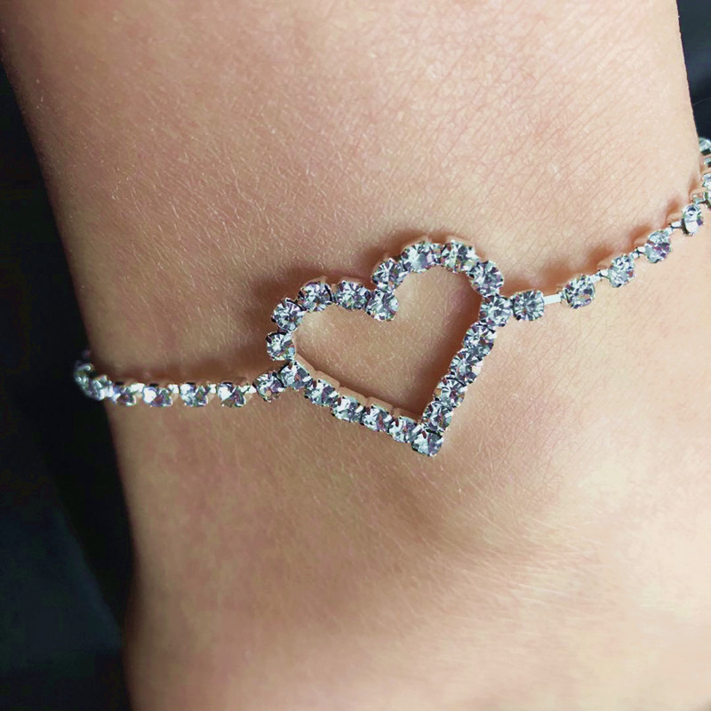 Rhinestone Anklet Summer Beach Anklet Fa...