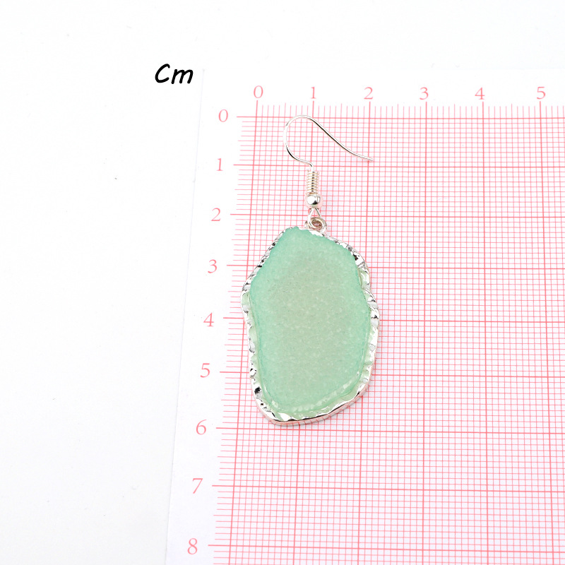 Jewelry Scum Earrings Imitation Natural Stone Earrings Long Earrings Resin Earrings display picture 4