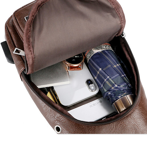 Cross-border new men's chest bag, casual Korean style fashionable men's bag, cross-body bag, shoulder bag, waist bag, backpack