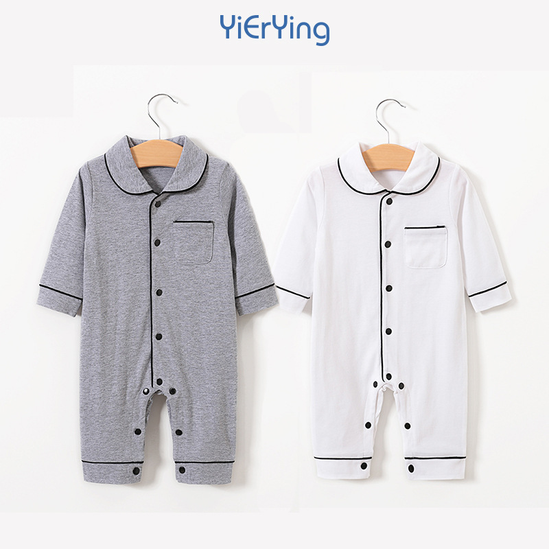 ins style newborn jumpsuit spring and au...