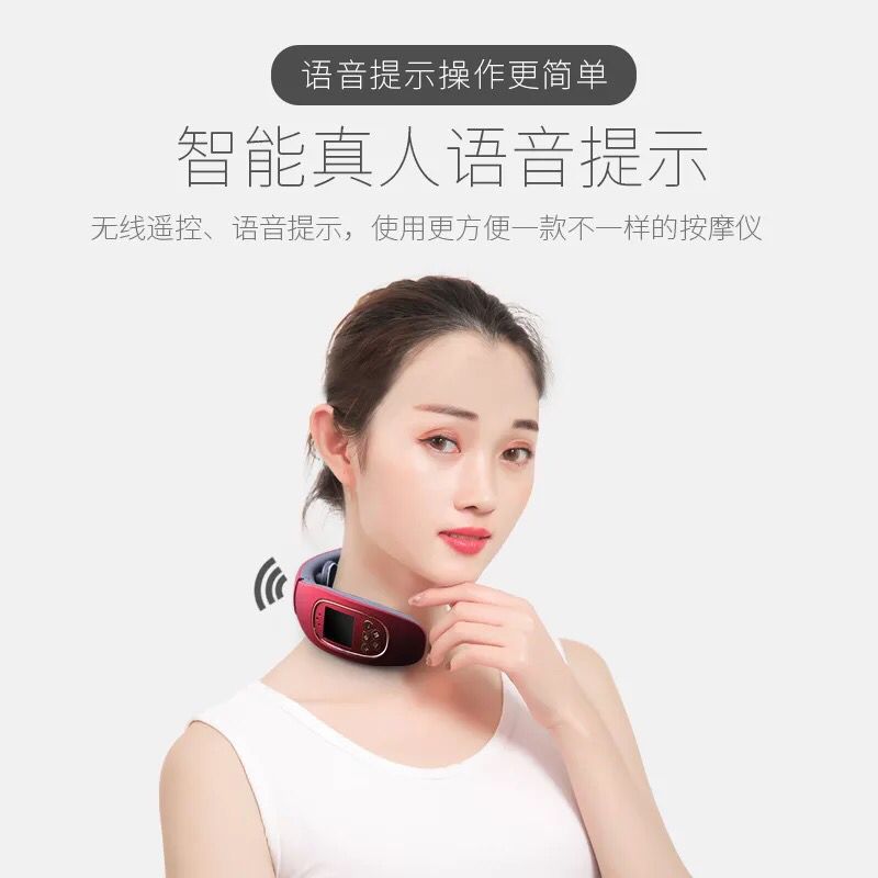 Manufactor Direct selling cervical vertebra Massager Neck household cervical vertebra Neck protection instrument heating Bluetooth Voice remote control Massage instrument