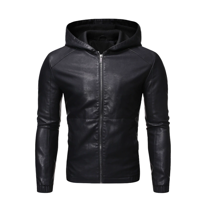 Demi-season fitted warm jacket with hood, Korean style