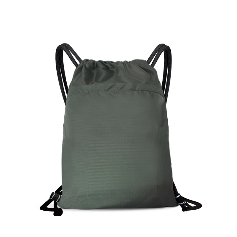 厂家涤纶束口袋运动抽绳收纳袋 尼龙双肩背包袋拉绳包 印logo设计