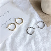 Universal retro earrings with pigtail, simple and elegant design