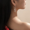 Accessory, retro earrings, universal lock, European style, simple and elegant design