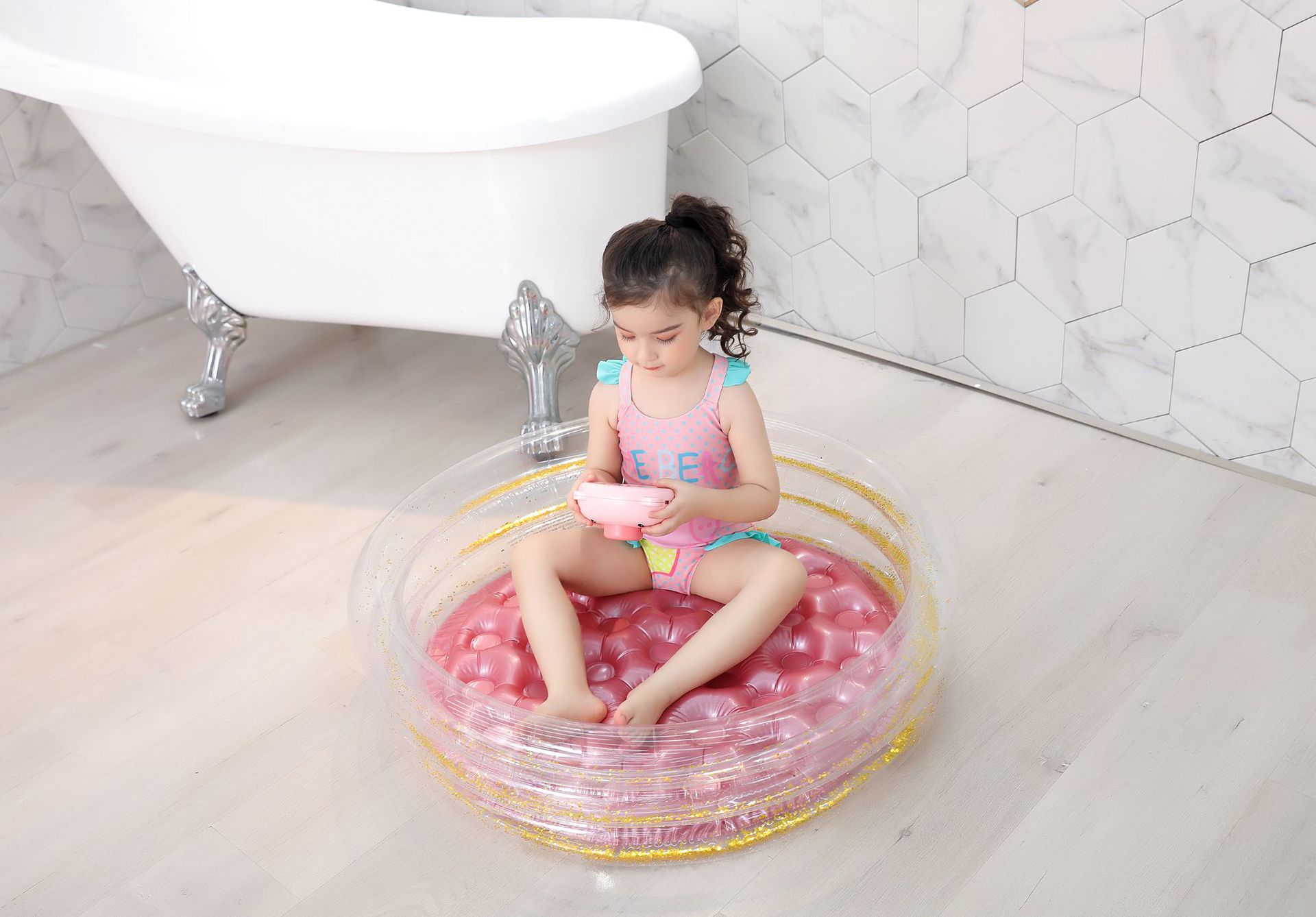 Wholesale Pvc Child Paddling Square Inflatable Swimming Pool display picture 5