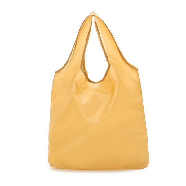 Japanese solid color nylon big shopping bag
