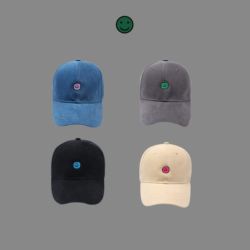 Gorras De Béisbol Con Bordado De Cara Sonriente display picture 1