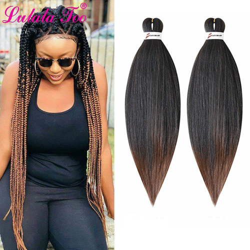 African braided hair with dirty dreadlocks, European and American EZ synthetic large braids, jumbo crochet ombre braid hair.