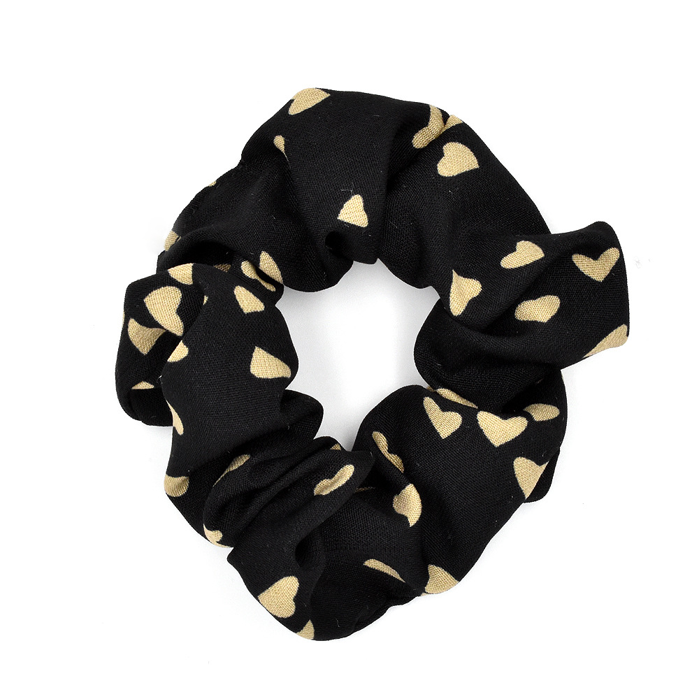 الكورية الأزياء الخوخ القلب الشعر Scrunchies display picture 5