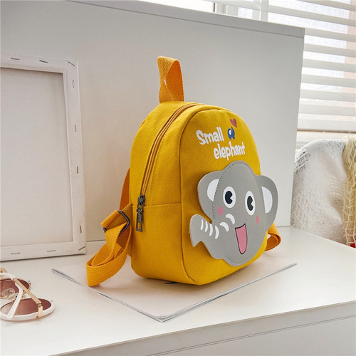 Children's Bags 1-3-5 Years Old Boys Canvas Backpack Cartoon Cute Girl Backpack Baby Kindergarten School Bag