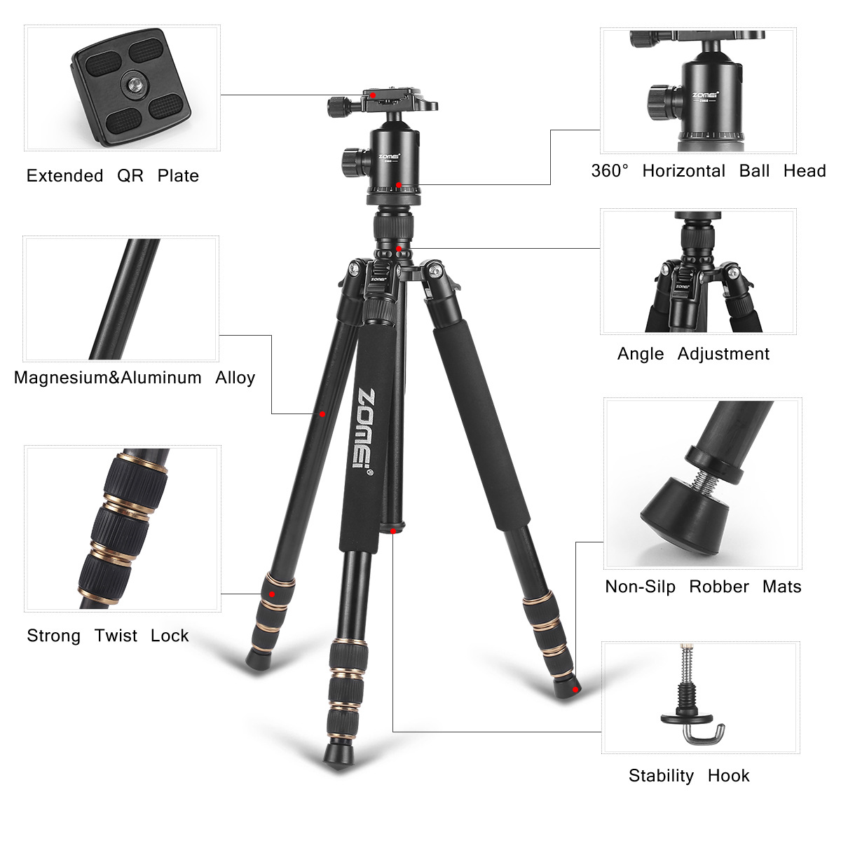 Adjustable features