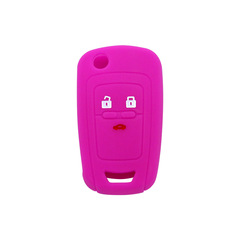 Suitable for Chevrolet 3-Button Foldable Cruze Silicone Car Key Case – Volt, Malibu, Trax, and Aveo