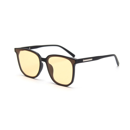 TR19161 Korean Version Large Frame Plain Nylon Sunglasses for Couples, Men and Women, Ink Sunglasses for Instagram Influencers and Selfies