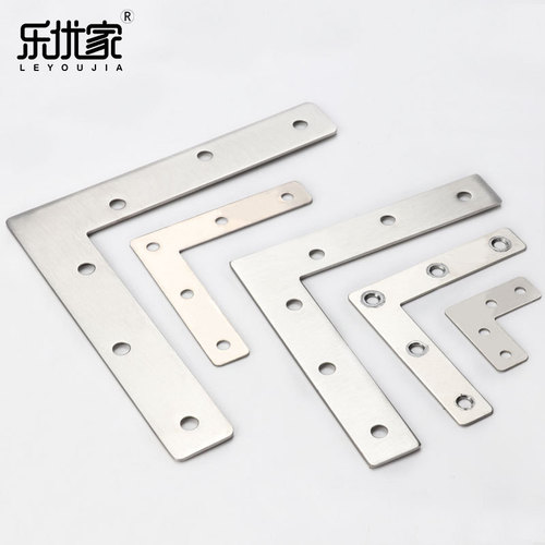 Stainless steel corner code 90 degree right angle plus fixed angle iron L-shaped T-shaped triangle bracket shelf support furniture connector