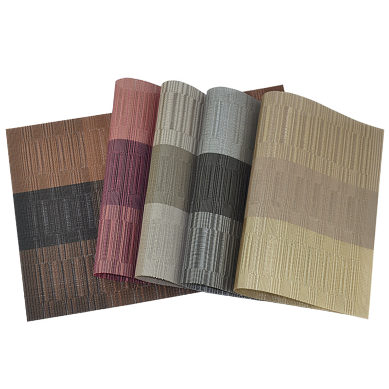 Japanese-Style Home Placemats, Western Placemats, Pvc Dining Table Mats, Insulation Mats, Square Placemats, Hotel Restaurant Cups and Bowl Mats