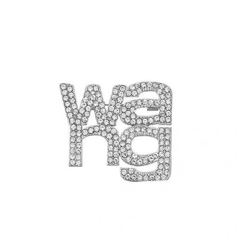 European and American king Wang rhinestone brooch anti-exposure cartoon brooch scarf button corsage retro pin Korean accessories