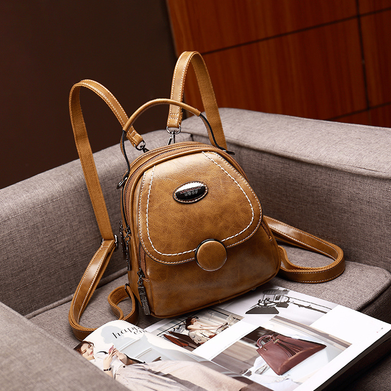 2023 xidi Paul bolso de las mujeres del verano nuevo retro hombro crossbody pequeño cuadrado cuero suave gran capacidad mochila