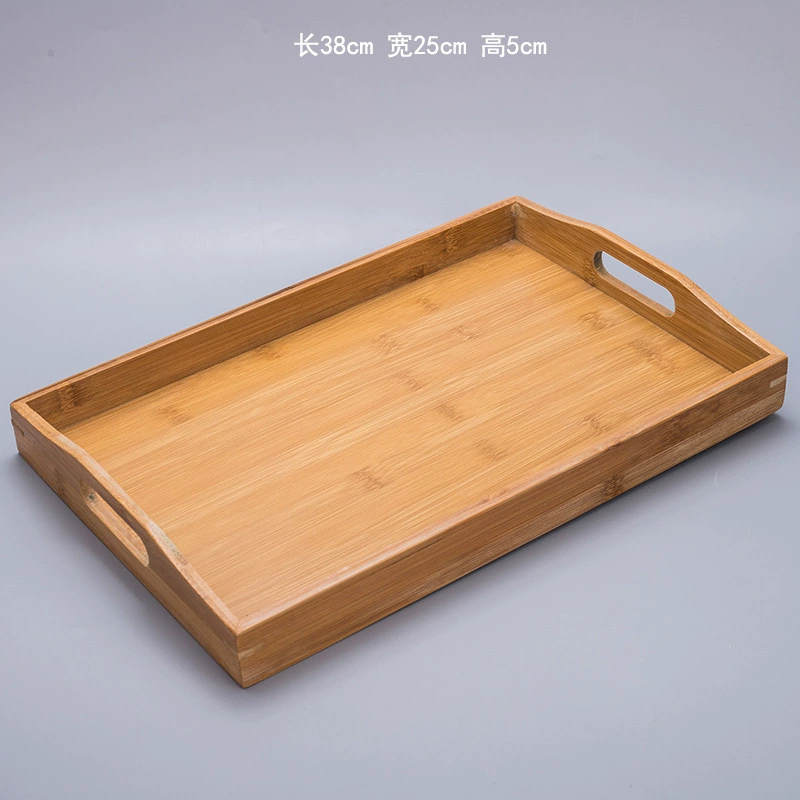 Bamboo tea tray Japanese simplicity house dry soak bamboo plate pot rectangular water cup small bamboo plate small bamboo plate tea table