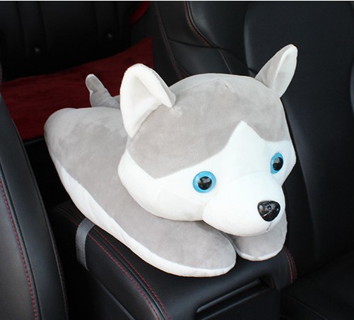 Car tissue box cartoon car plush tissue box creative armrest box chair back hanging tissue box car supplies