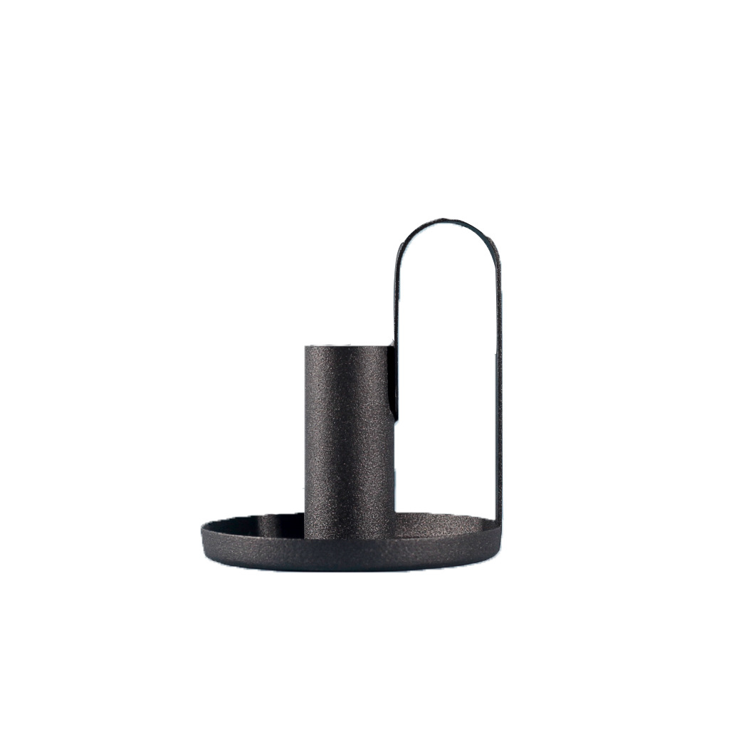 Cross -border candlestick retro Amazon Simple Black Iron Metal…