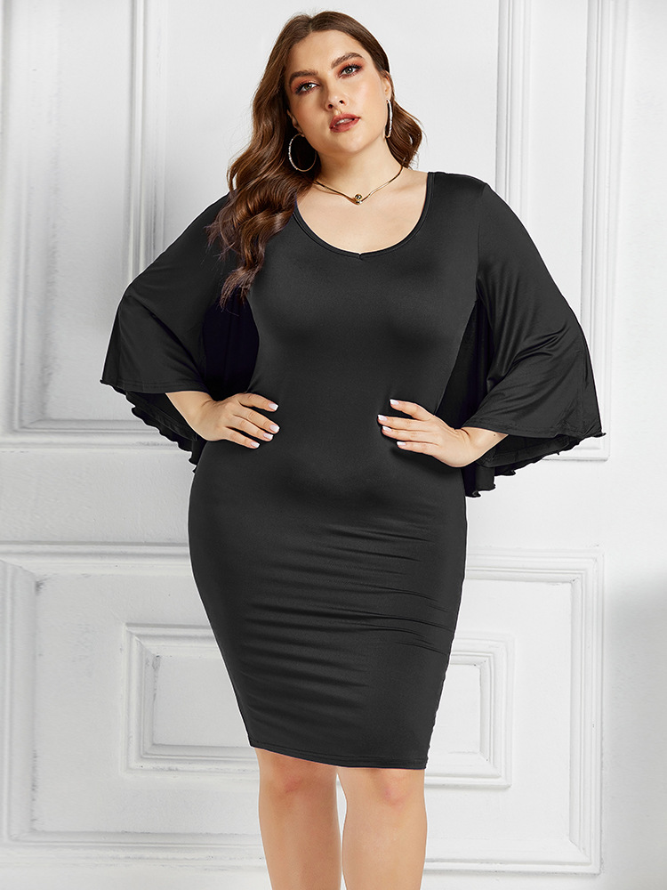 stretch fashion sexy plus size dress NSLM33285