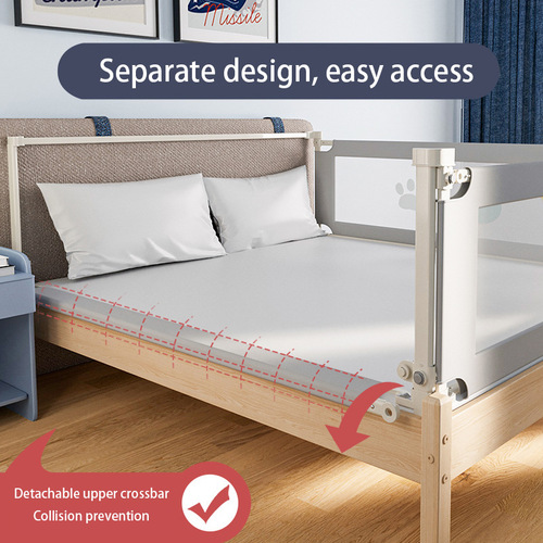 Bed Rail Infant Anti-Fall Guardrail Large Bed Side Fence Baby Toddler Anti-Drop Bed Barrier Safety Guard