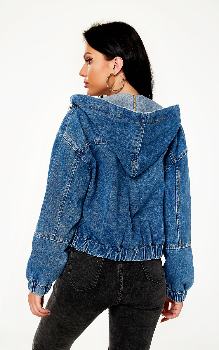 loose denim jacket with hat NSSY9493