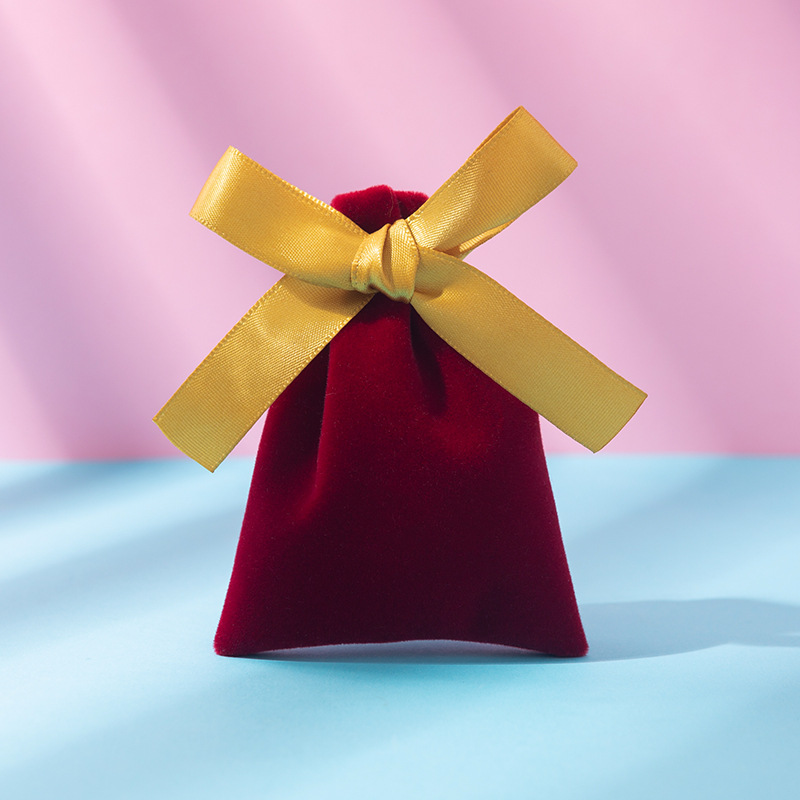 Bolsitas de terciopelo con cordón para joyas o regalos, personalizables con LOGO, ideales para empaques y obsequios