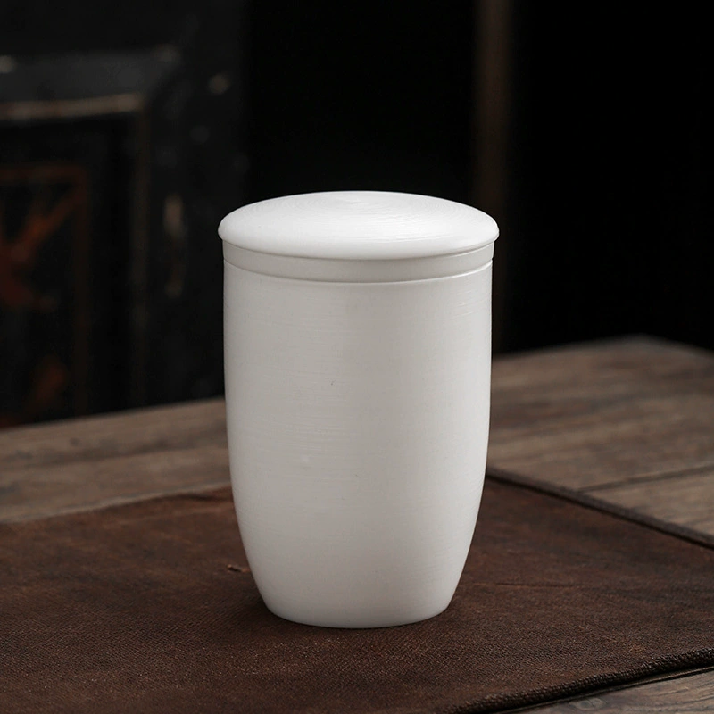New Dehua Pure Handmade White Porcelain Water Cup Office Cup Personal Cup Gift Conference Room Tea Cup Ceramics Mark Cup
